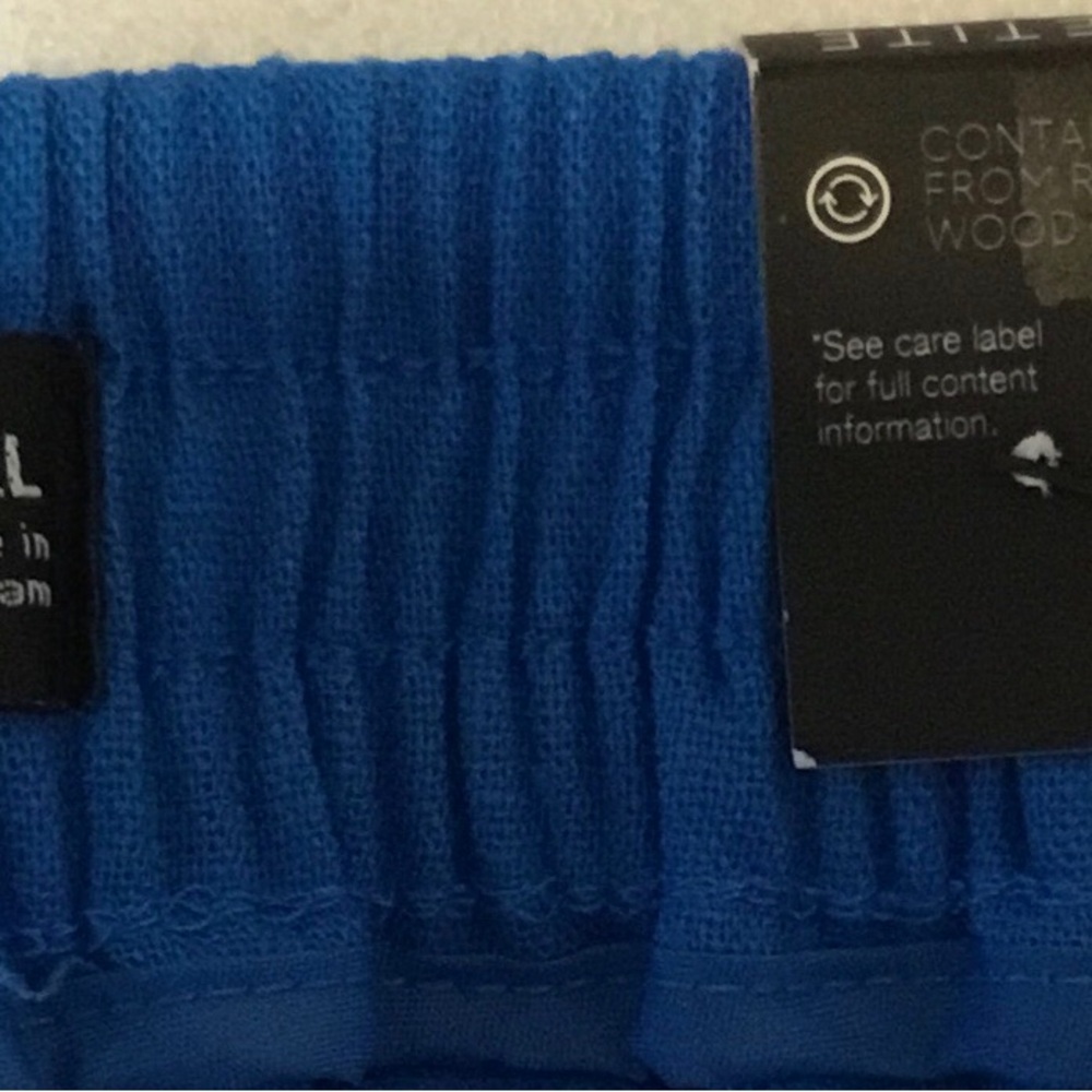 Simply Vera Vera Wang Bright Royal Blue High-Rise Linen Pull-On Pants - Picture 9 of 16